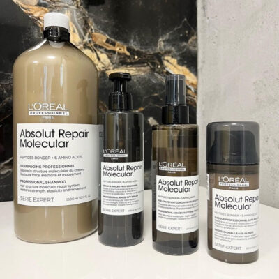 (NEW) L’Oreal Absolut Molecular bộ phục hồi tóc tái tạo siêu phân tử